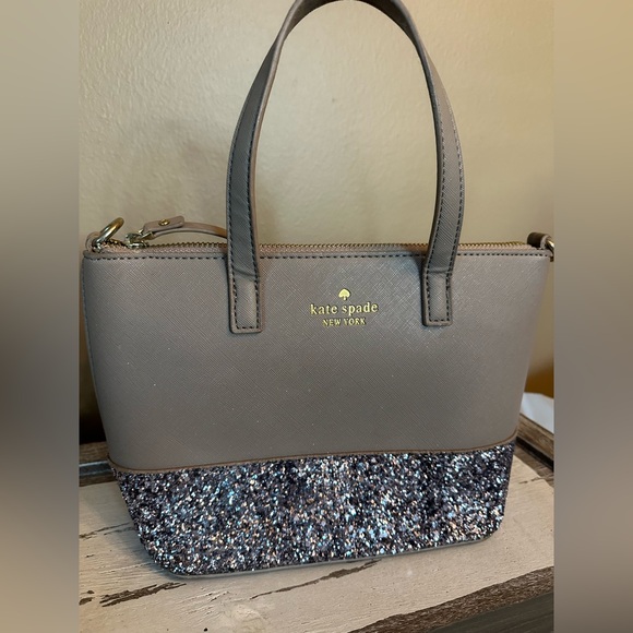 Kate Spade Greta Court Glitter Ina Satchel with wallet - Picture 6 of 13